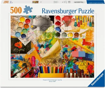 Puzzle Ravensburger 500 dílků Umělecký ateliér