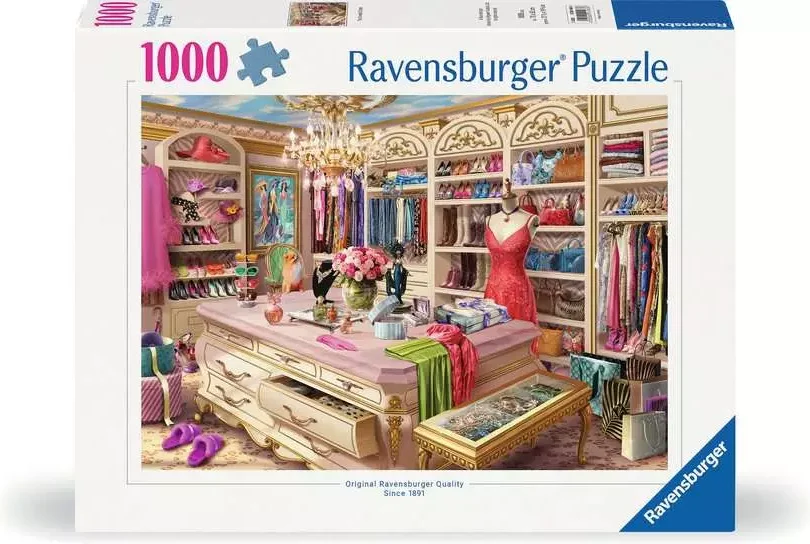 Puzzle Ravensburger 1000 dílků Vytoužený šatník