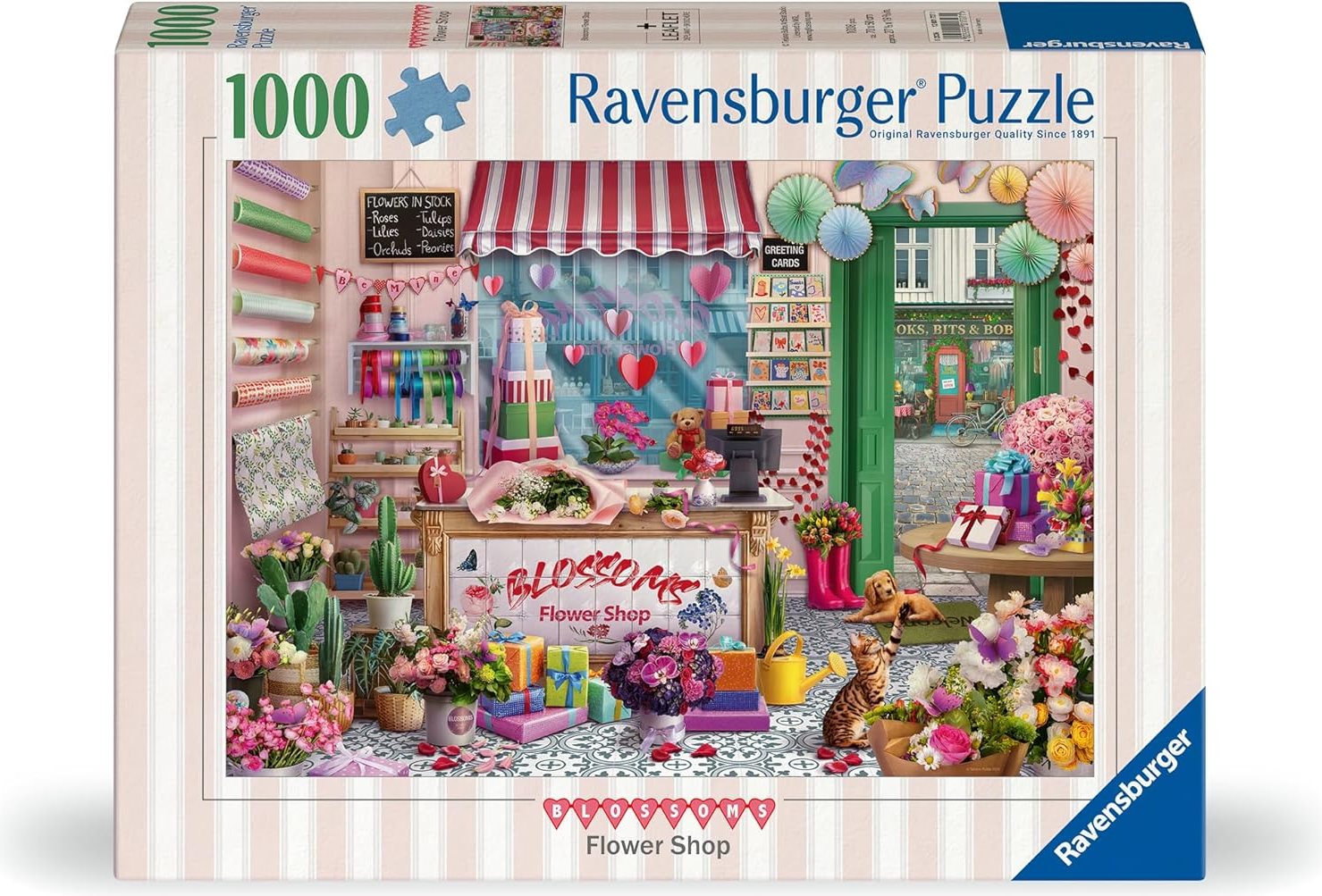Puzzle Ravensburger 1000 dílků Květinářství Blossoms