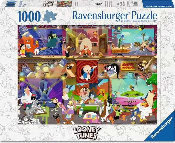 Puzzle RAVENSBURGER Looney Tunes Studio 1000 dílků