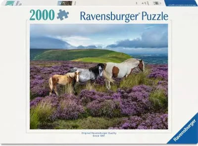 Puzzle Ravensburger 2000 dílků Divocí koně