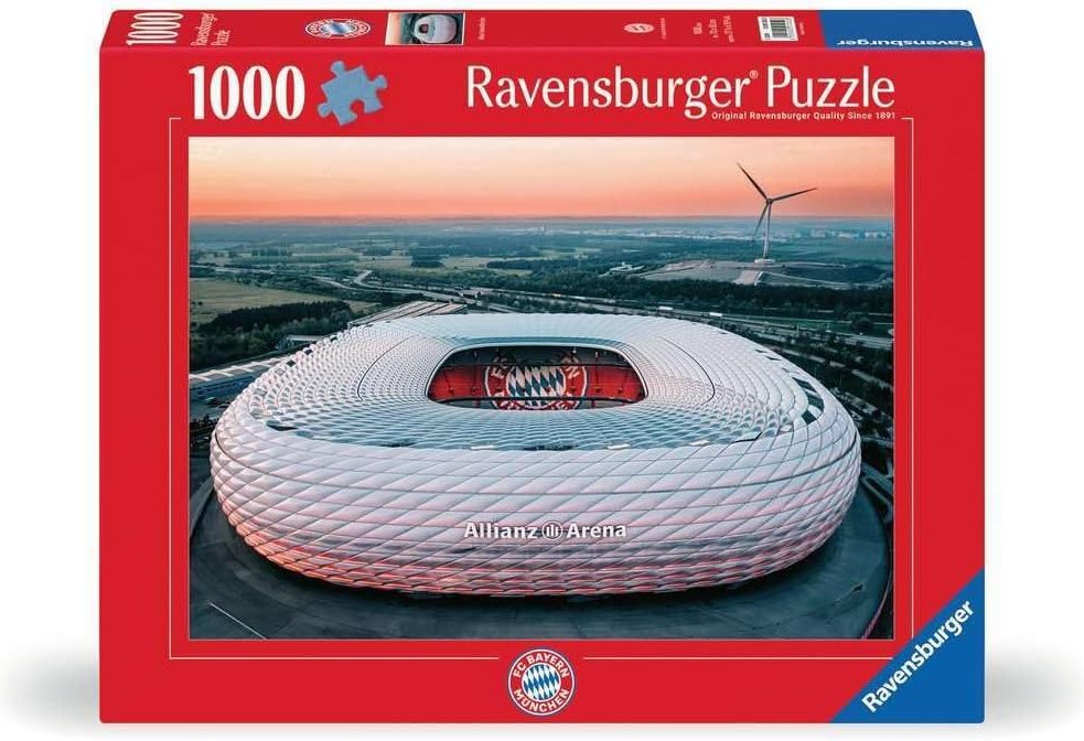 Puzzle Ravensburger 1000 dílků Allianz Arena, Mnichov