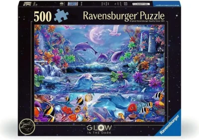 Svítící puzzle Ravensburger 500 dílků Podmořský svět