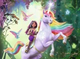 Puzzle pro děti Ravensburger 100 dílků XXL Jednorožčí akademie: Sophia a Wildstar