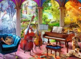 Puzzle Ravensburger 100 dílků XL Čtyři roční období v hudbě