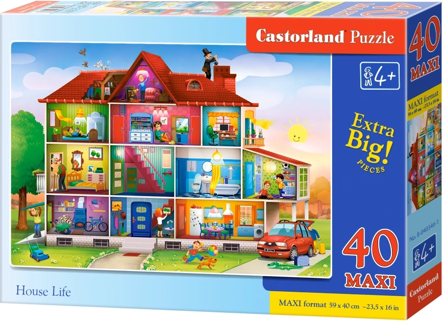 Puzzle Život v domě MAXI od Castorland