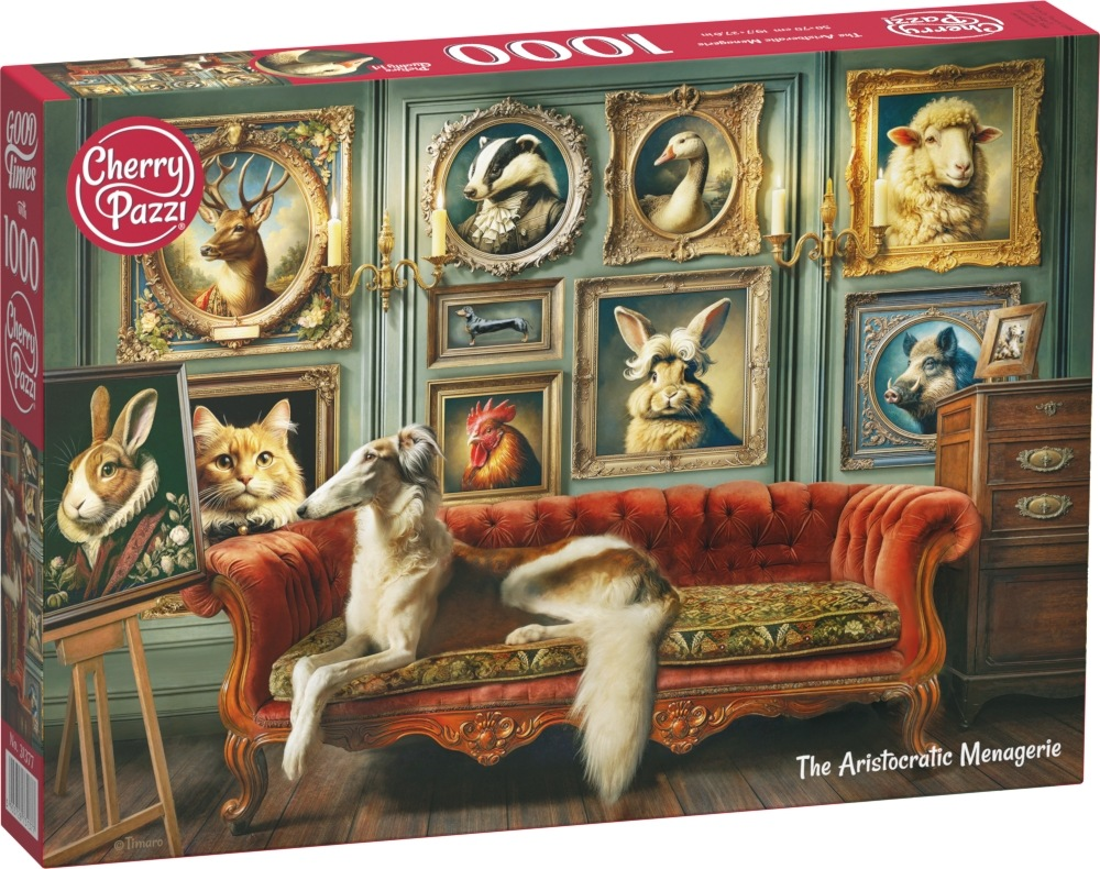 Puzzle Cherry Pazzi 1000 dílků Aristokratický zvěřinec
