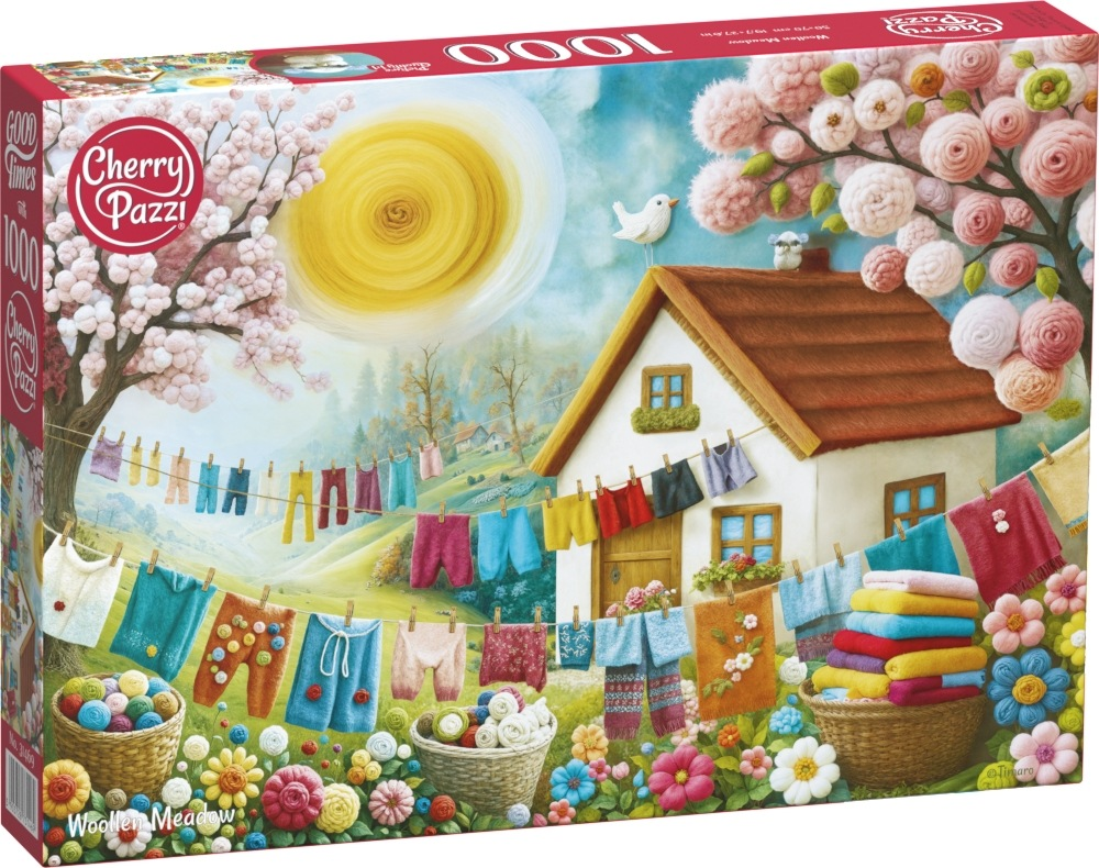 Puzzle CHERRY PAZZI – Vlněná louka, 1000 dílků