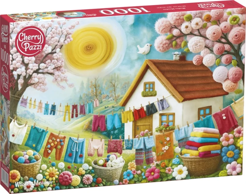 Puzzle Cherry Pazzi 1000 dílků Vlněná louka