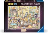 Puzzle Ravensburger 1000 dílků Vintage č. 20 - Crazy Cats: Velikonoční vajíčkobraní