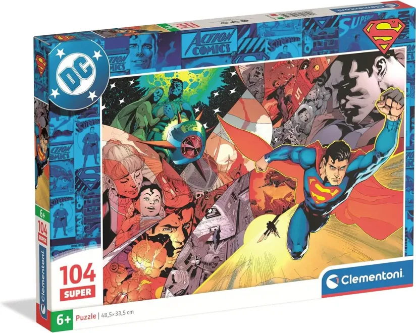Puzzle pro děti Clementoni 104 dílků SUPER Superman: Být hrdinou