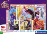 Puzzle pro děti Clementoni 104 SUPER dílků Hrdinky z Jednorožčí akademie
