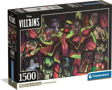 Puzzle Clementoni 1500 dílků Disney padouchové