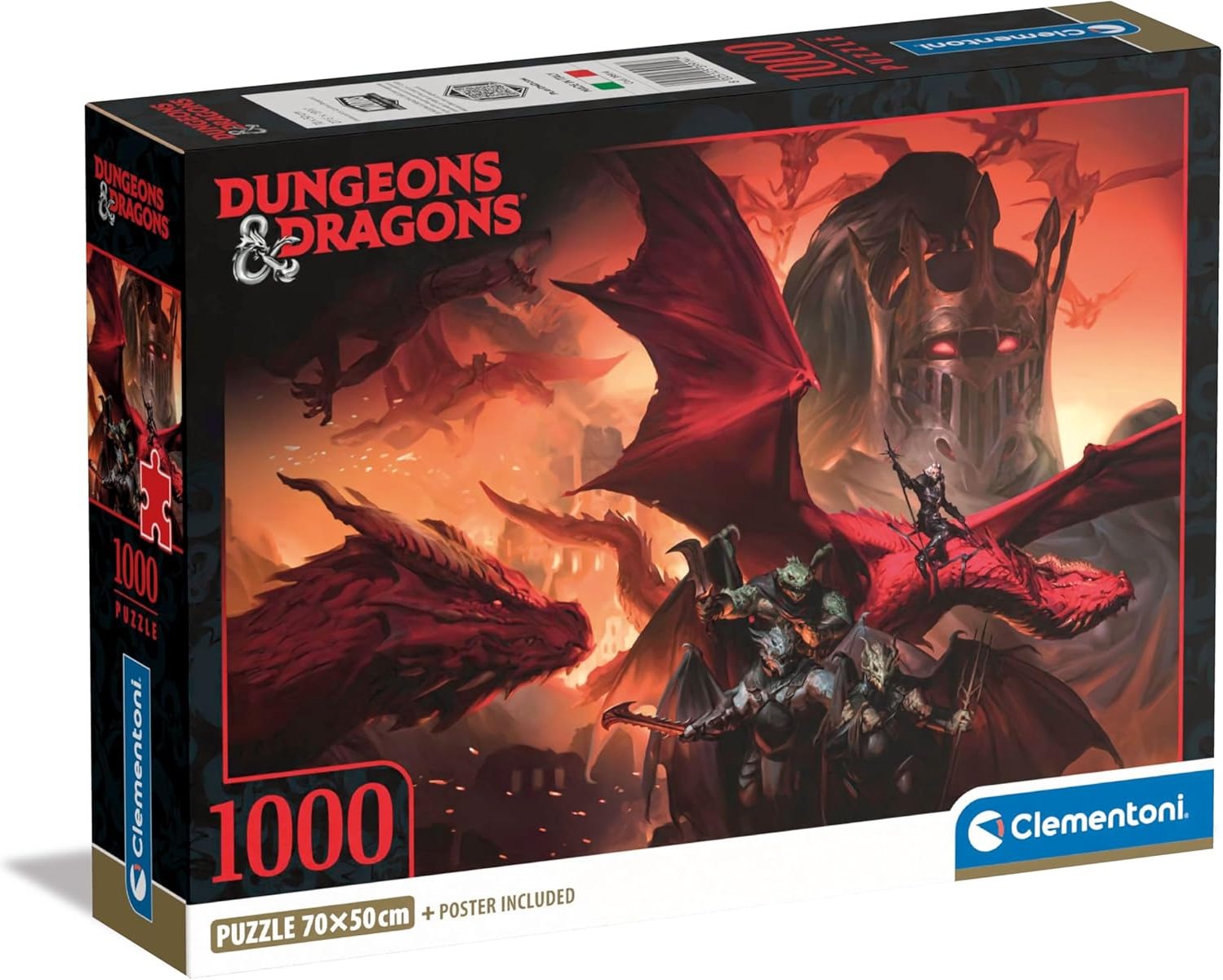 Puzzle Clementoni 1000 dílků Dungeons & Dragons: Dračí armáda