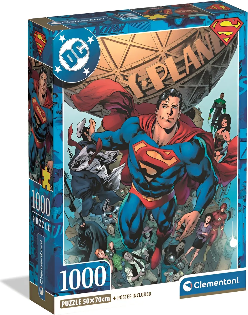 Puzzle CLEMENTONI Superman 1000 dílků