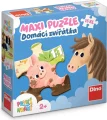 Maxi puzzle pro děti Dino 15 XL dílků První hraní: Domácí zvířátka