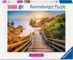 Puzzle Ravensburger 1000 dílků Krásné cestičky: Schody na Camilo Beach, Algarve