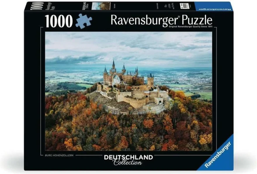 Puzzle Ravensburger 1000 dílků Německo: Hrad Hohenzollern