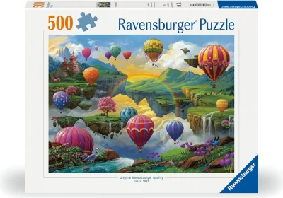 Puzzle Ravensburger 500 dílků Údolí horkovzdušných balónů