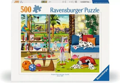 Puzzle Ravensburger 500 dílků Mazlíčci z Palm Springs