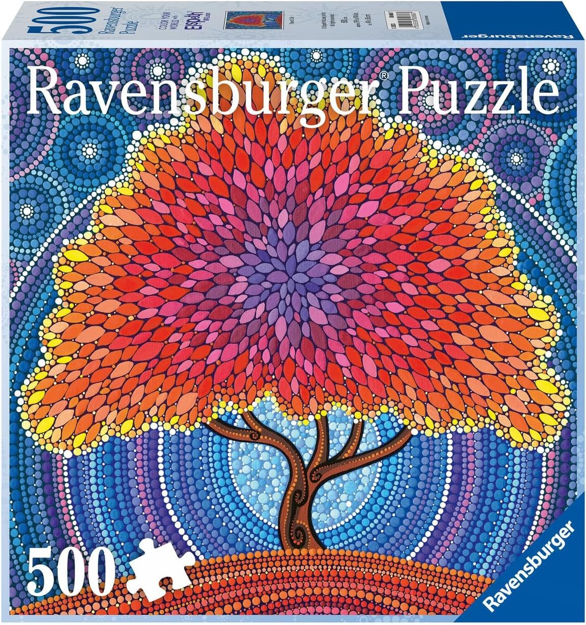Puzzle Ravensburger 500 dílků Color Your World: Strom života