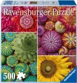 Puzzle Ravensburger 500 dílků Color Your World: Mandala květů