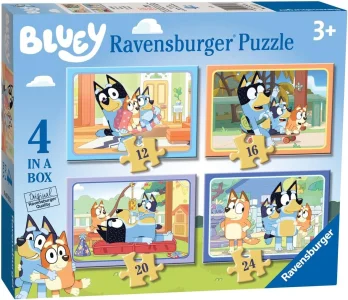 Puzzle pro děti Ravensburger sada 4v1 Bluey 12,16,20,24 dílků
