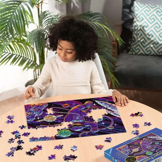 Svítící puzzle Ravensburger 200 XXL dílků Star Line: Vesmírné dobrodružství