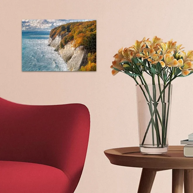 Puzzle Ravensburger 300 dílků Německo: Křídové skály na Rujáně