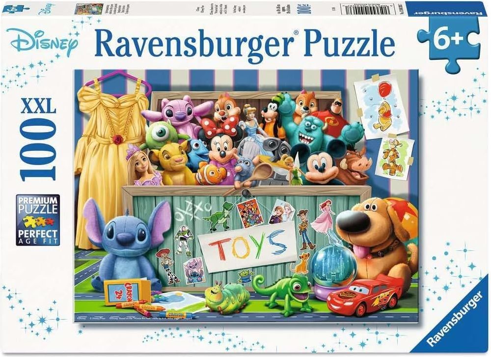 Puzzle pro děti Ravensburger 100 dílků XXL Pohádkové postavy Disney