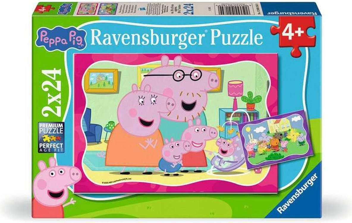 Puzzle pro děti Ravensburger 2x24 dílků Prasátko Pepa