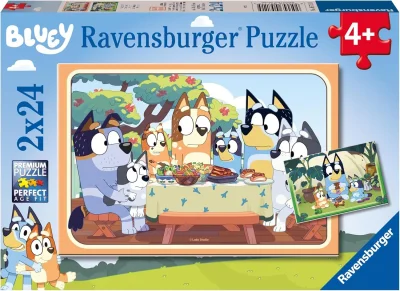 Puzzle pro děti Ravensburger 2x24 dílků Bluey