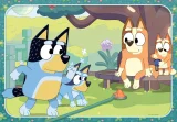 Puzzle pro děti Ravensburger 2x12 dílků Bluey - rodinný čas