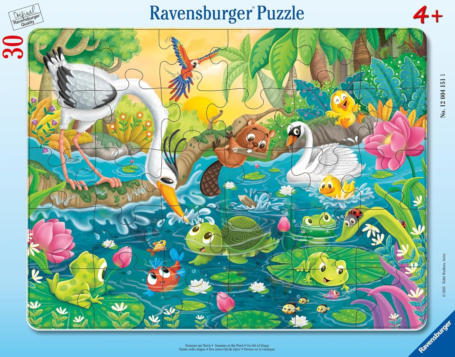 Ravensburger puzzle letní radovánky u vody 30 dílků