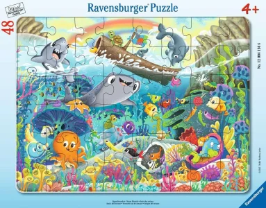 Deskové puzzle Ravensburger 48 dílků Kamarádi z oceánu