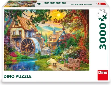 Puzzle Dino 3000 dílků Malebný mlýn