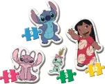 Moje první puzzle Clementoni sada 4v1 Stitch 3,6,9,12 dílků