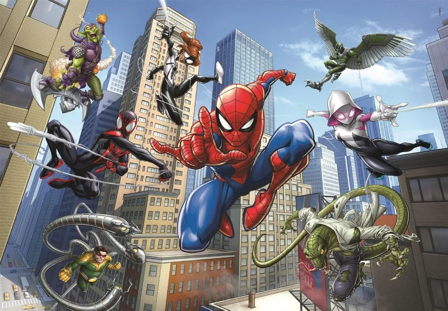 Puzzle pro děti Clementoni 104 dílků Spiderman: Tým pavoučích hrdinů