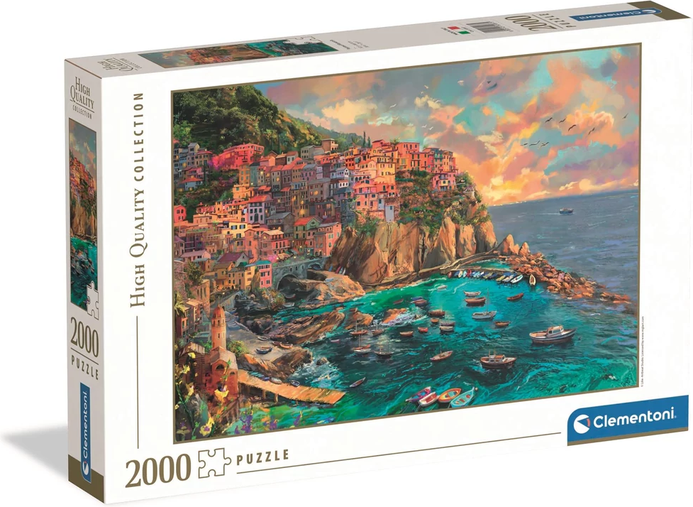 Puzzle Clementoni 2000 dílků Malovaná Manarola