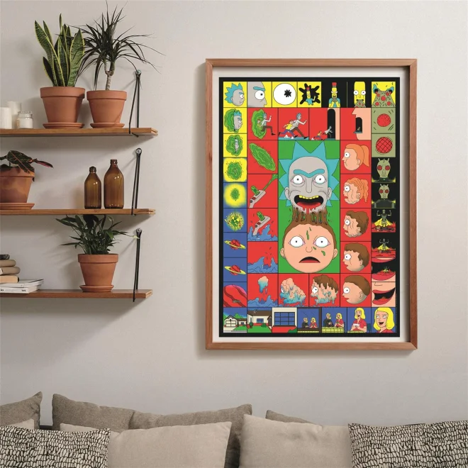Puzzle Clementoni 1000 dílků Rick a Morty: Totální úlet