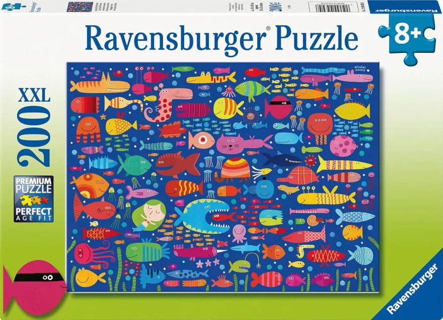 Puzzle pro děti Ravensburger 200 dílků XXL Rybí kamarádi