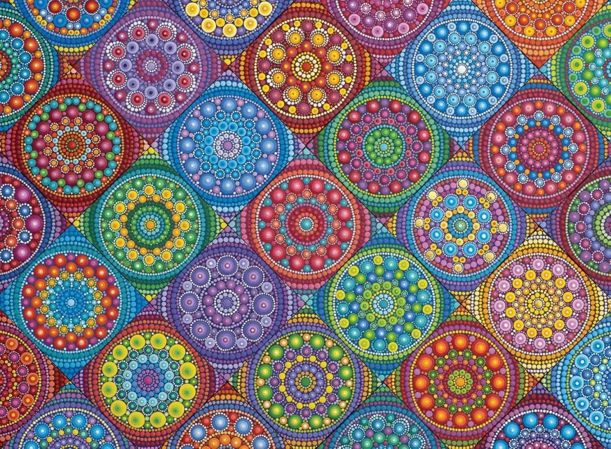 Puzzle Ravensburger 500 dílků Color Your World: Velkolepé mandaly