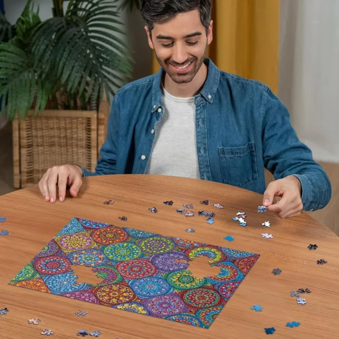 Puzzle Ravensburger 500 dílků Color Your World: Velkolepé mandaly