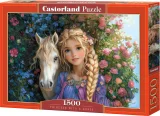 Puzzle Castorland 1500 dílků Princezna s koněm