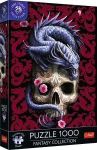 Puzzle Trefl 1000 dílků Fantasy Collection: Dračí lebka