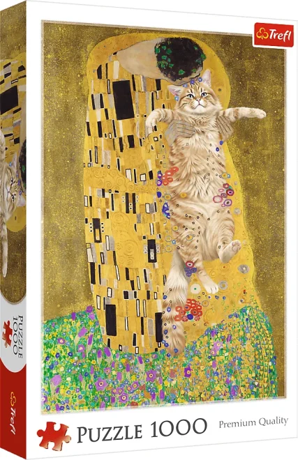 Puzzle Trefl 1000 dílků Dokonalý polibek (Purrfect Kiss)