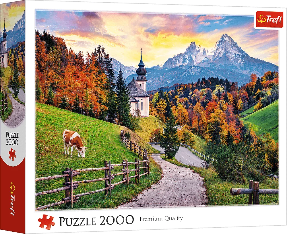 Puzzle Podzim v Bavorských Alpách 2000 dílků