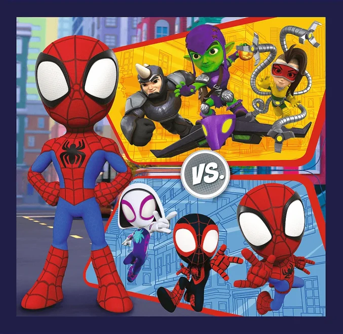 Puzzle pro děti Trefl sada 3v1 Spidey a jeho úžasní přátelé 20,36,50 dílků