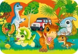 Dřevěné puzzle Trefl 24 dílků Jurský svět