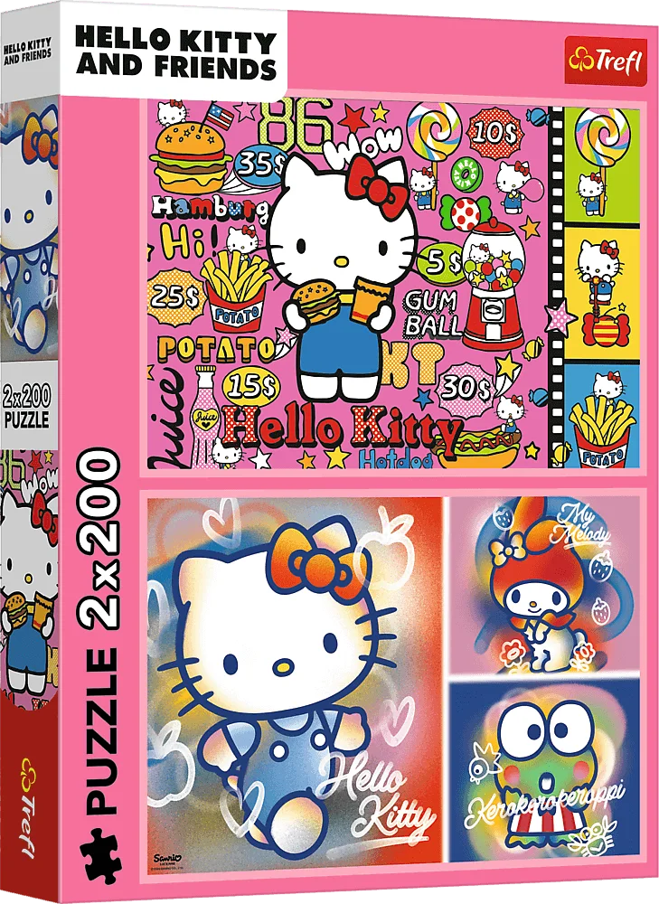 Puzzle 2x200 Hello Kitty a přátelé